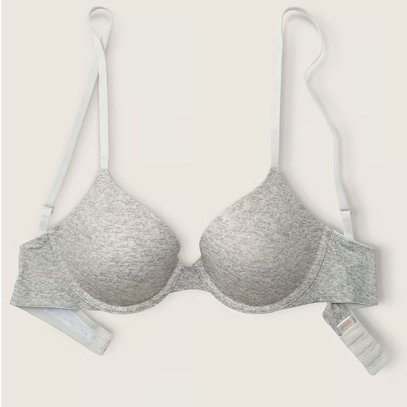 PINK VICTORIAS SECRET WEAR EVERYWHERE T SHIRT BRA SIZE 32D - Picture 3 of 14